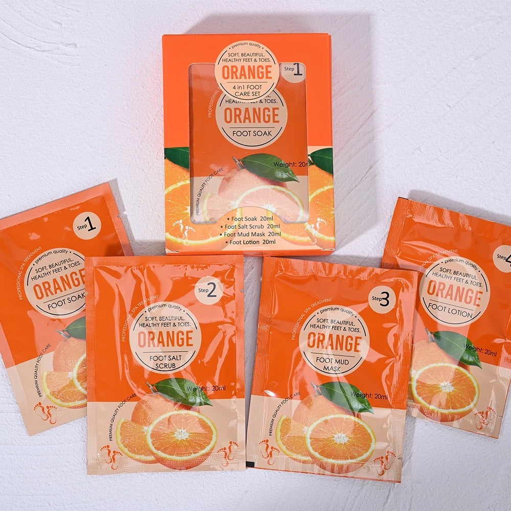 4in1 Orange Foot Soak Set