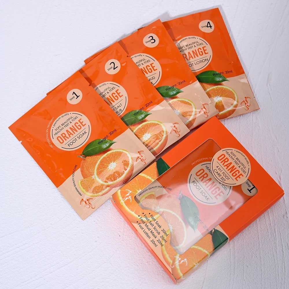 4in1 Orange Foot Soak Set