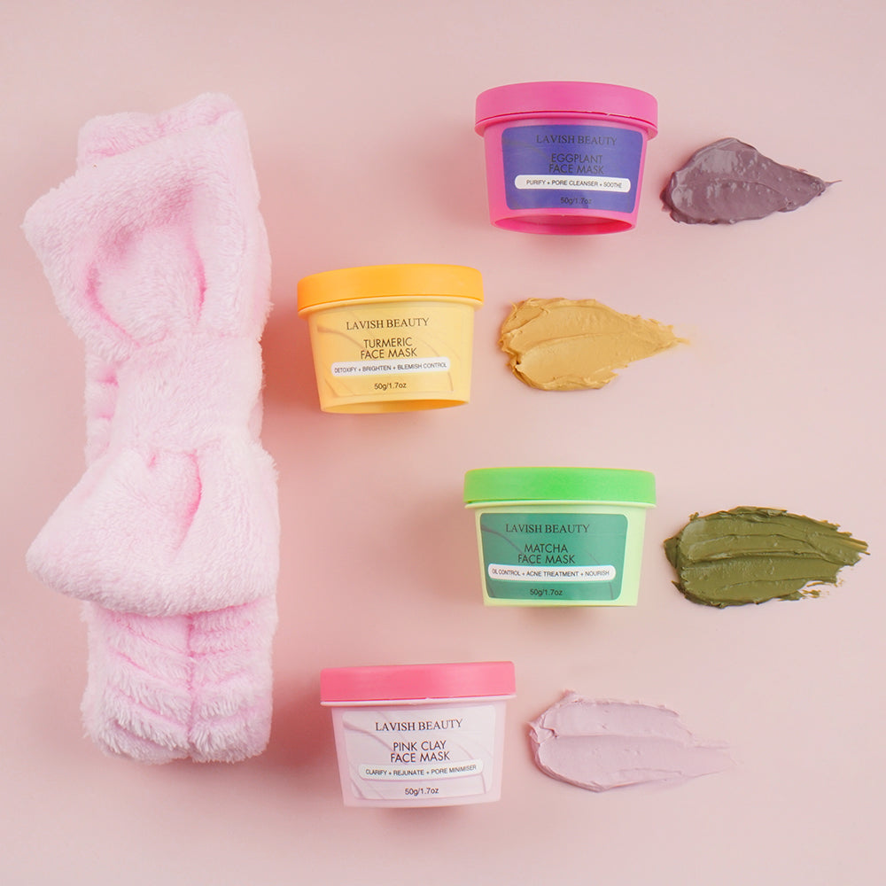 The Pamper and Glow Clay Mask Set